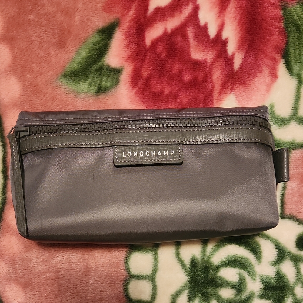 Longchamp Charcoal Toiletry Bag